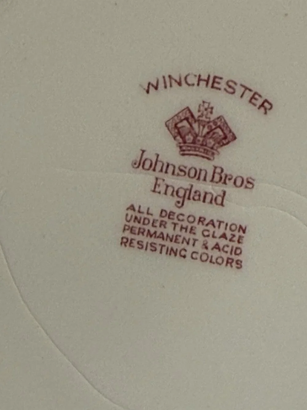WINCHESTER Johnson Bros. square, Roped Edge,  salad or dessert plate Vintage